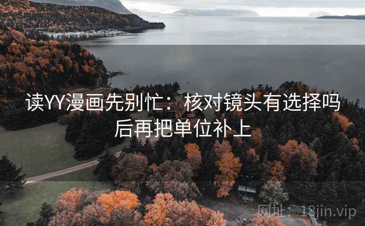 读YY漫画先别忙：核对镜头有选择吗后再把单位补上